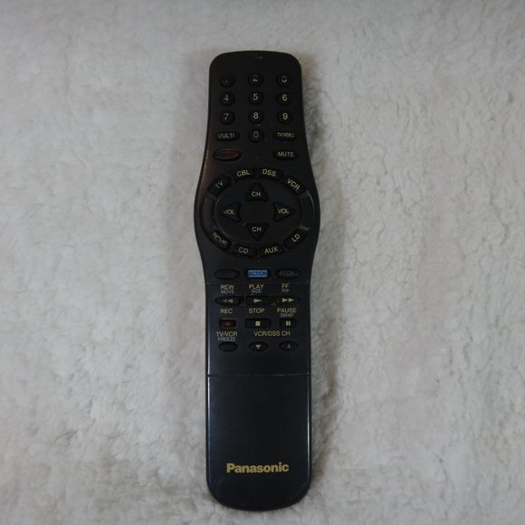PANASONIC TV, CBL, DSS, VCR, RCVR, CD, AUX, LD REMOTE CONTROL - Picture 1 of 4